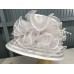 HUGE s Church Derby Hollywood Glamour Dress Hat 16" x 9" One Size White  eb-32518135